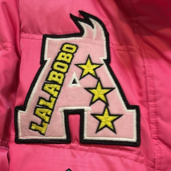 Lalabobo - pink puffer parka with embellishments- size M - Picture 13 of 14